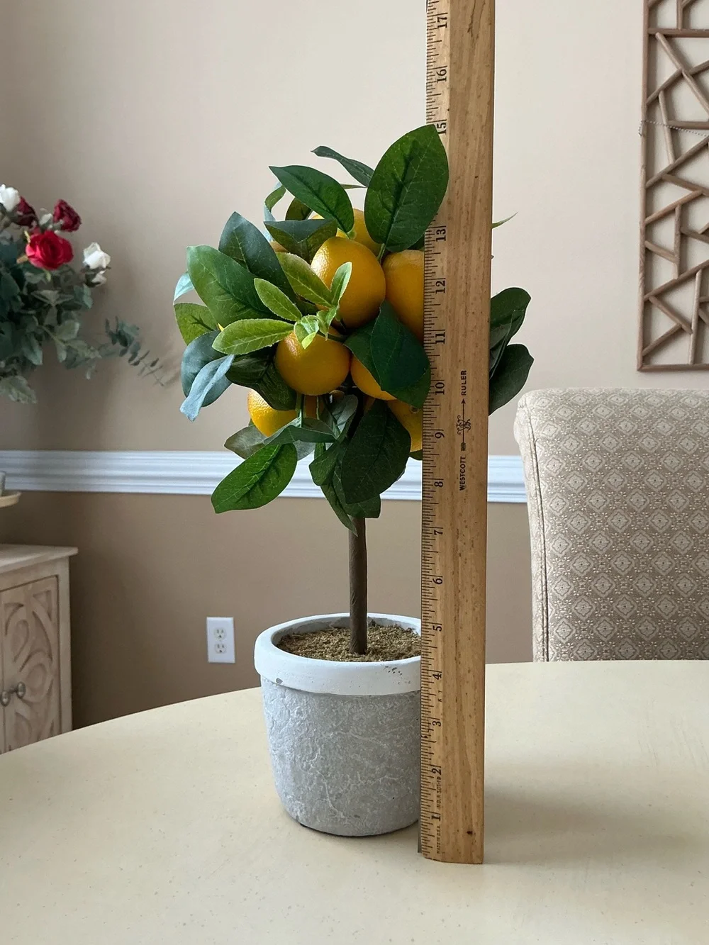 Lovely Artificial Mini Lemon Tree Topiary 🍋